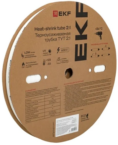Изображение товара Термоусаживаемая трубка EKF tut-16-w