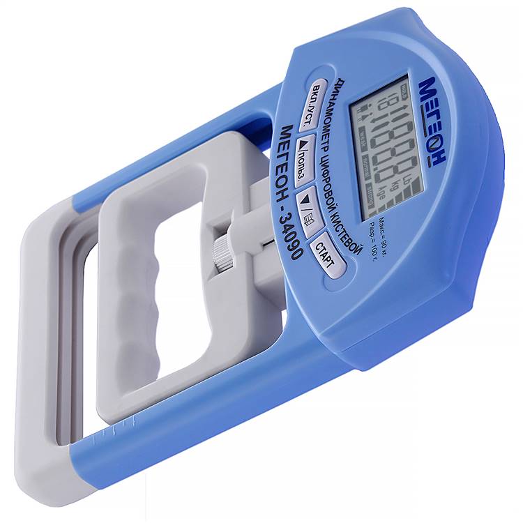 

Динамометр кистевой (силомер) МЕГЕОН 34090 цифровой, 34090