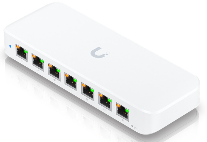 

Коммутатор PoE Ubiquiti USW-Ultra PoE, 8х1G RJ45, раздача 42Вт, USW-Ultra