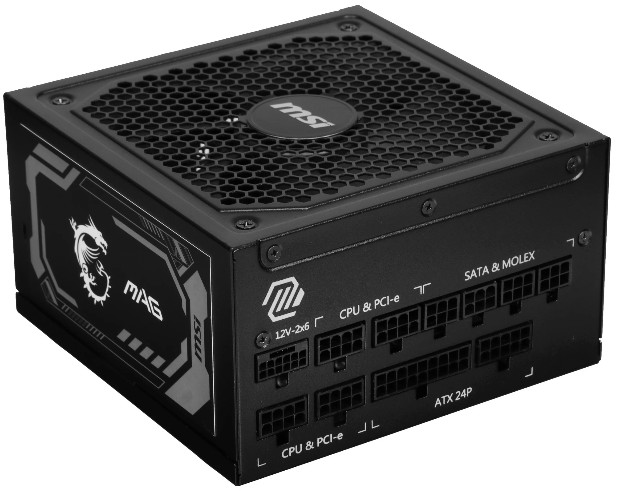 

Блок питания ATX MSI MAG A1000GL PCIE5 1000W, 80+ Gold, 12VHPWR, full modular, MAG A1000GL PCIE5