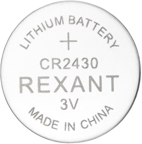 Изображение товара Батарейка Rexant 39-1109 формата CR2430 для электронных устройств