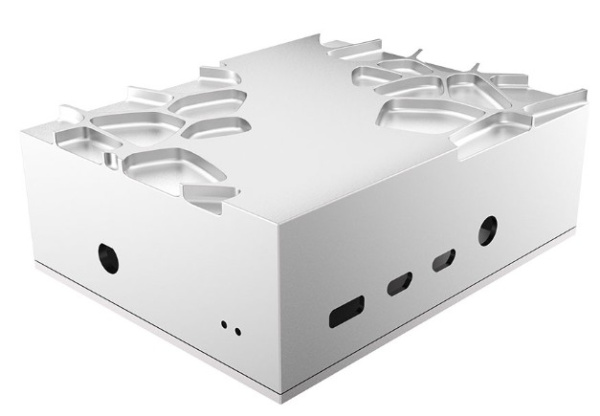 Изображение товара Корпус AKASA A-RA09-M1S для Raspberry Pi 4 анодированный алюминий теплоотвод