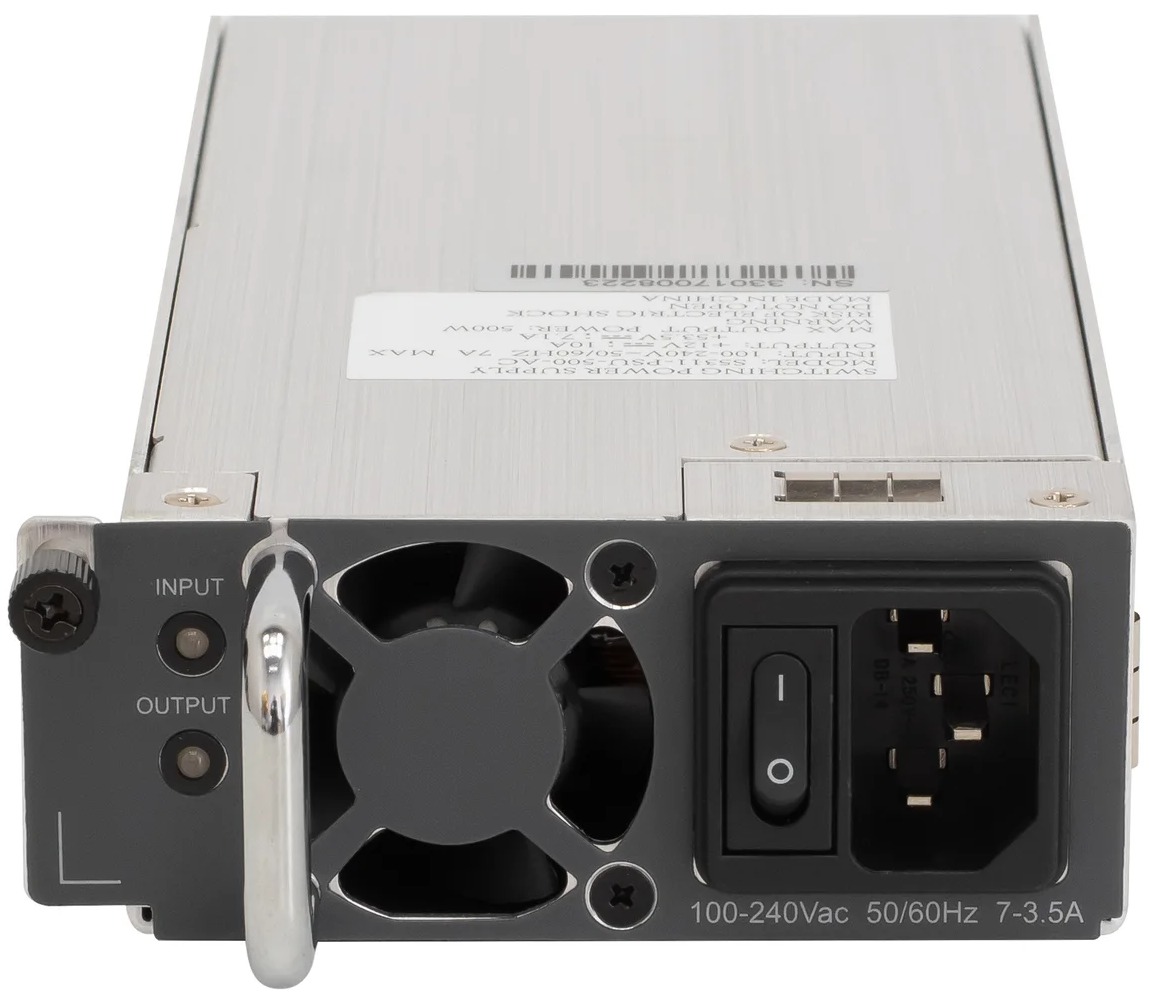 

Блок питания SNR S5311-PSU-500-AC AC для PoE коммутаторов SNR серии S5311, S5311-PSU-500-AC