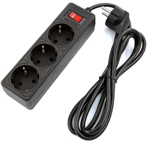 Изображение товара Сетевой фильтр 5bites SP3B-530 с защитой и 3 розетками для офисной и бытовой техники