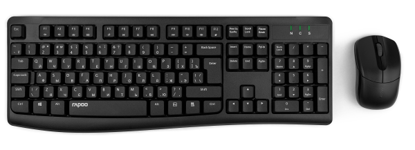 Изображение товара Беспроводной комплект клавиатура и мышь Rapoo X1800Pro черный