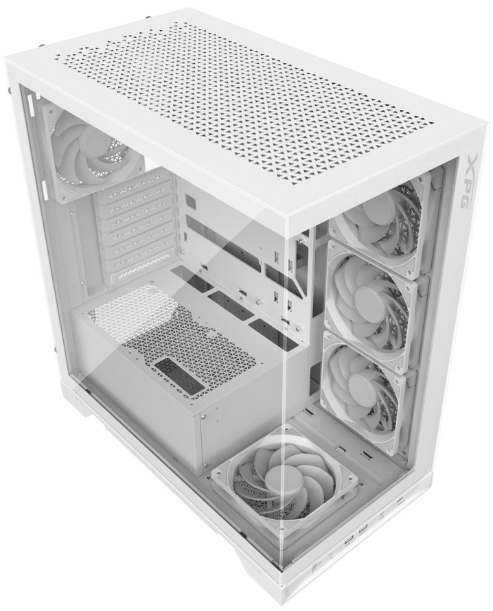 

Корпус ATX ADATA XPG INVADER X BTF White без БП, боковая панель из закленного стекла, 5*120mm fan, 2*USB 3.2, USB Type-C, audio, INVADER X BTF White