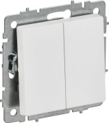 фото Переключатель двухклавишный  IEK BR-V22-0-10-K91