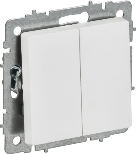 Изображение товара Переключатель двухклавишный IEK BR-V22-0-10-K91