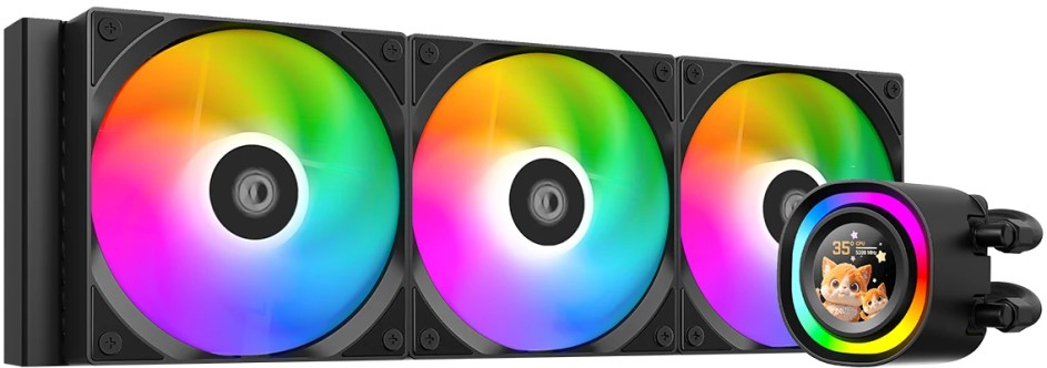 

Система охлаждения жидкостная ID-Cooling FX360 LCD LGA1851/1700/1200/115X/AM4/AM5 (TDP 350W, 3*120mm, 300-2000rpm, 58CFM, 27.2dBa), FX360 LCD