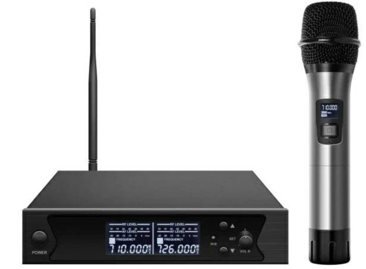 

Микрофонная система Axelvox DWS7000HT (ST Bundle) AX-7000S UHF 710-726 MHz, 100 каналов, LCD дисплей, ИК порт, ручной микрофон, DWS7000HT (ST Bundle)