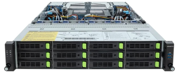 Изображение товара Gigabyte R283-Z94-AAV1: двойной XEON-подобный сервер на AMD EPYC, 24 DIMM DDR5
