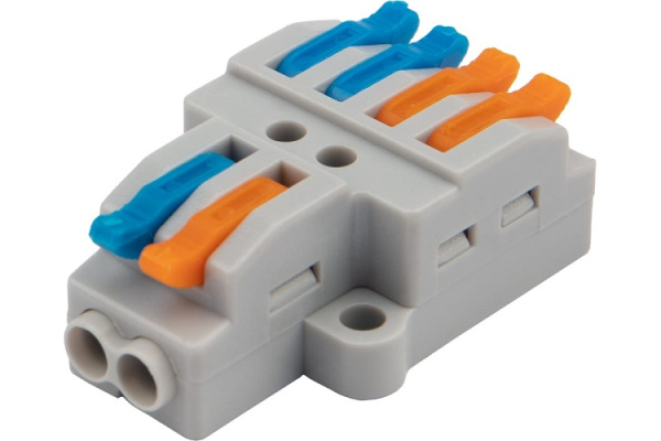 Изображение товара Клемма Rexant 07-5235-05 разветвительная для медных проводов 6 контактных с монтажной площадкой