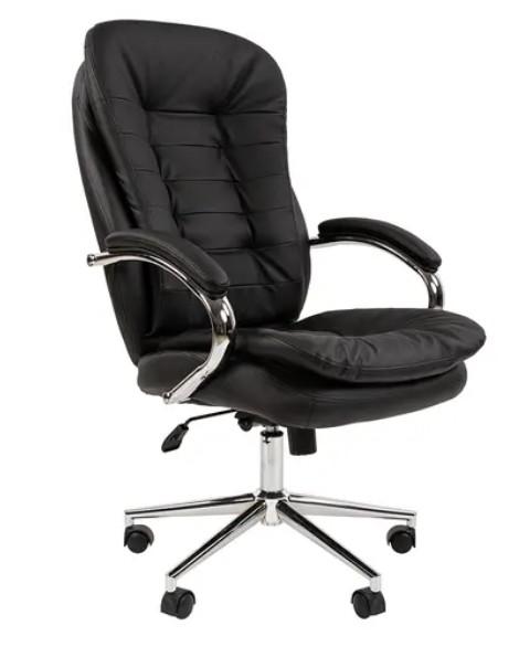 

Кресло офисное Chairman 795 7116602 Россия кожа черная N, 795
