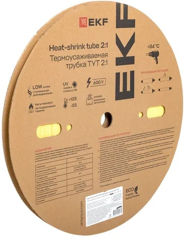 Изображение товара Термоусаживаемая трубка EKF tut-10-y