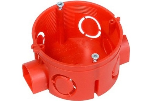 

Коробка установочная Промрукав 80-0500С безгалогенная (HF) 68х42 с саморезами, 80-0500С