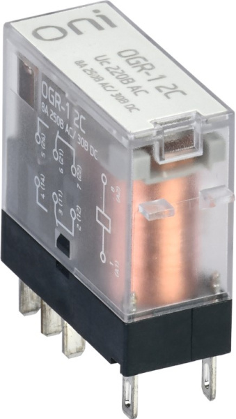 Изображение товара Миниатюрное промышленное реле ONI OGR-1-2C-AC220V для автоматизации