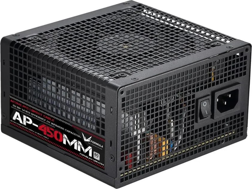 

Блок питания FORMULA AP-450ММ 450W, 80 PLUS, APFC, 120mm fan 6xSATA RTL, AP-450ММ