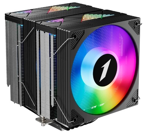 

Кулер 1STPLAYER CRYO CY12L-D Black LGA115x/1200/1700/1851/AM4/AM5 (2*120mm, 750-1900rpm, 57.6CFM, 38.2dBa), CRYO CY12L-D Black