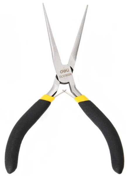 Изображение товара Тонкогубцы Deli DL103006 для работы с мелкими деталями