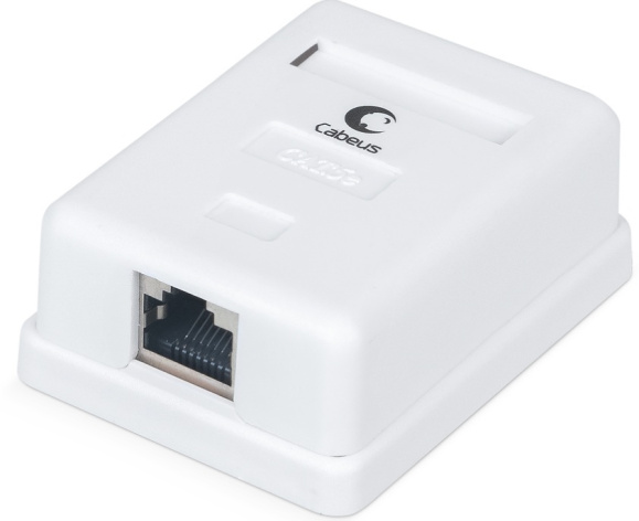 Изображение товара Розетка Cabeus WS-8P8C-Cat.5e-SH-1 для компьютерных сетей одножильные 22-26 AWG