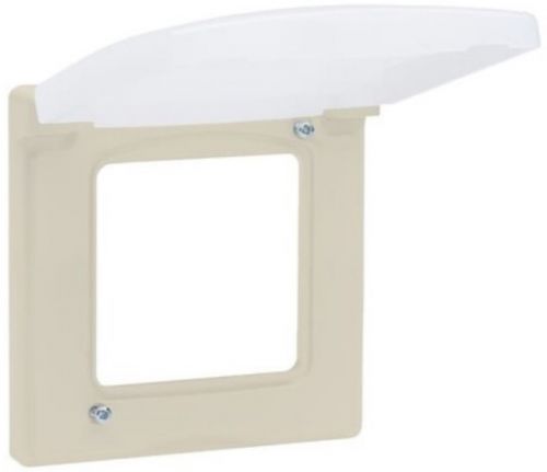 

Рамка Legrand 673921 Inspiria слоновая кость с защитной крышкой IP 44, 673921