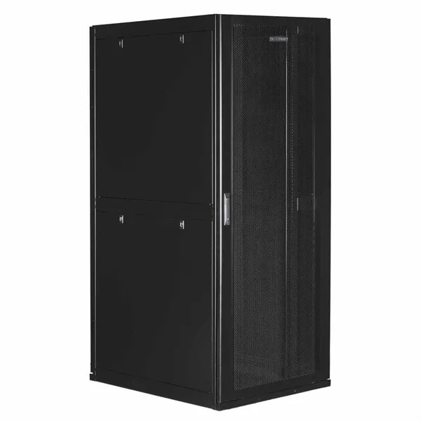 

Шкаф напольный 19", 42U SmartWatt IRS428107 Rack S-Series 42U 800x1070мм, двери с перфорацией, боковые панели 4шт и ролики в комплекте, черный, IRS428107