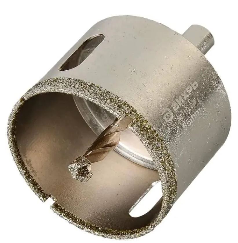 

Коронка алмазная Вихрь 73/10/9/7 по керамограниту/керамике, 55 мм, 73/10/9/7