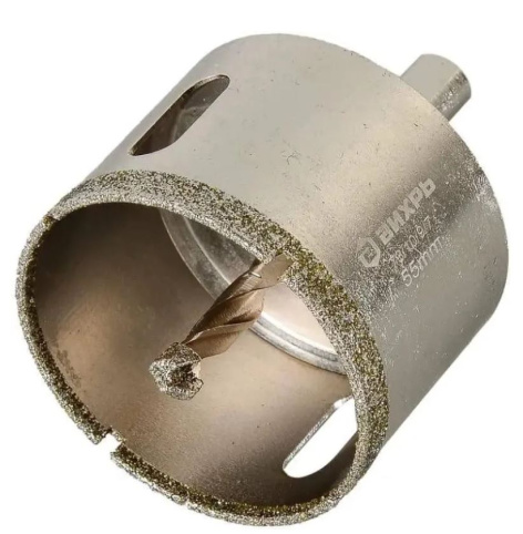 Изображение товара Алмазная коронка Вихрь 73/10/9/7 для керамогранита и керамики 55 мм