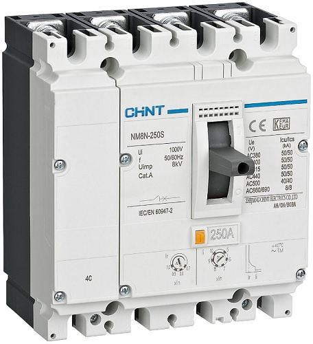 Изображение товара Автоматический выключатель CHINT 271153 литой корпус 4 полюса 87.5-125А