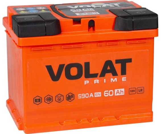 Изображение товара Автомобильный аккумулятор VOLAT VS600 12 В 60 Ач зарядка быстрее до 5 лет
