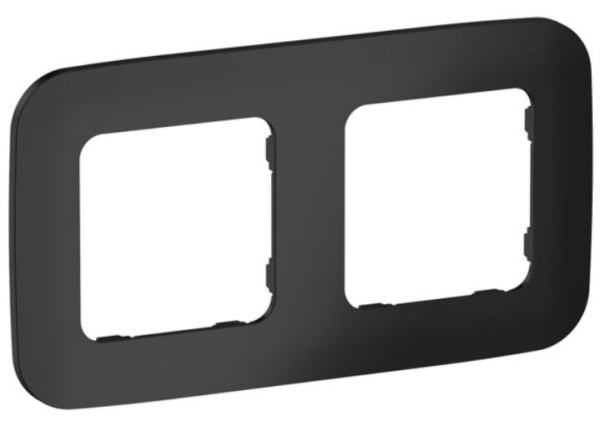 Изображение товара Рамка двойная IEK FI M22 31 20 K02 серия FLITE черная