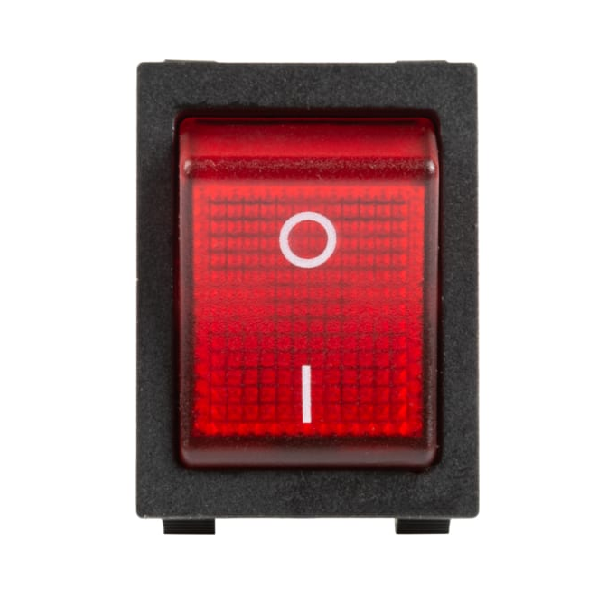 

Выключатель Rexant 36-2346 клавишный 250V 30А (4с) ON-OFF красный с подсветкой (RWB-502), 36-2346