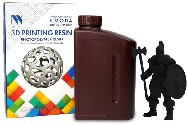 Изображение товара Фотополимерная смола NVP NV-3D-ABS-L-RESIN-BLACK 1 кг для 3D-печати