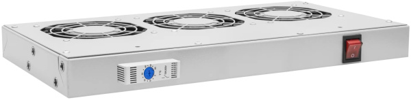 Изображение товара Вентиляторный модуль SNR-FAN-3-KTS-G 19" для телекоммуникационных шкафов