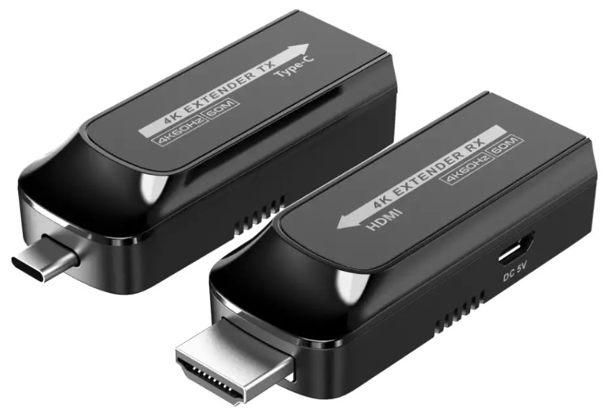

Удлинитель LENKENG LKV600H Type-C, 4K, CAT6, до 60 метров, HDMI, LKV600H