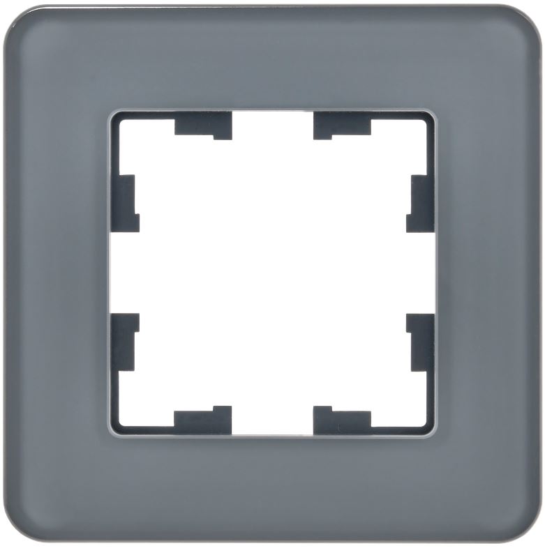 

Рамка одинарная IEK BR-M12-G-41-K53 BRITE РУ-1-2-Бр Стекло Графит RE, BR-M12-G-41-K53