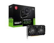 фото Видеокарта MSI GeForce RTX 4060 TI VENTUS 2X BLACK OC (RTX 4060 Ti VENTUS 2X BLACK 8G OC||BULK)
