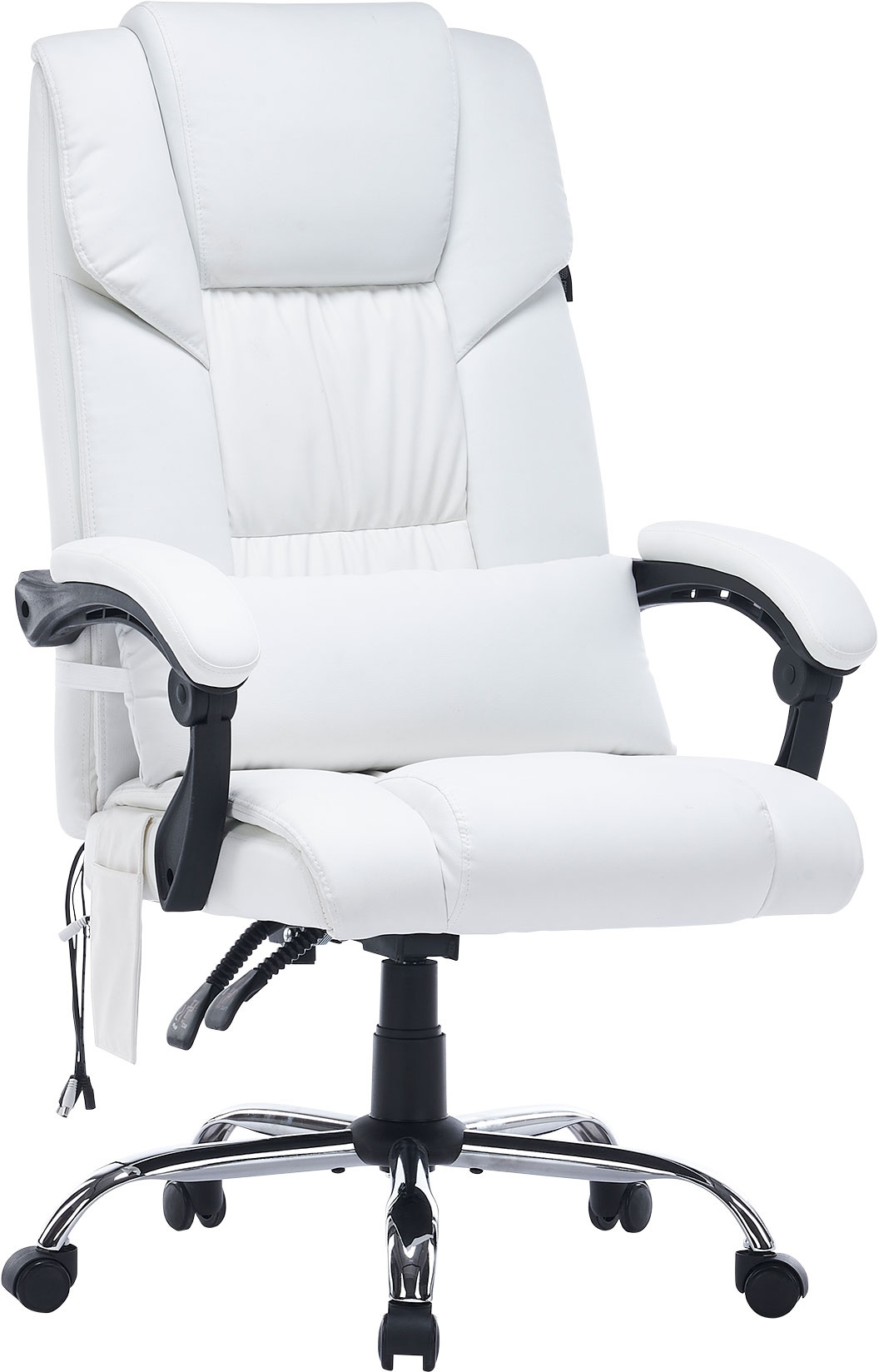 

Кресло Cactus CS-CHR-OC02M-WT белый эко.кожа крестов. сталь, CS-CHR-OC02M-WT