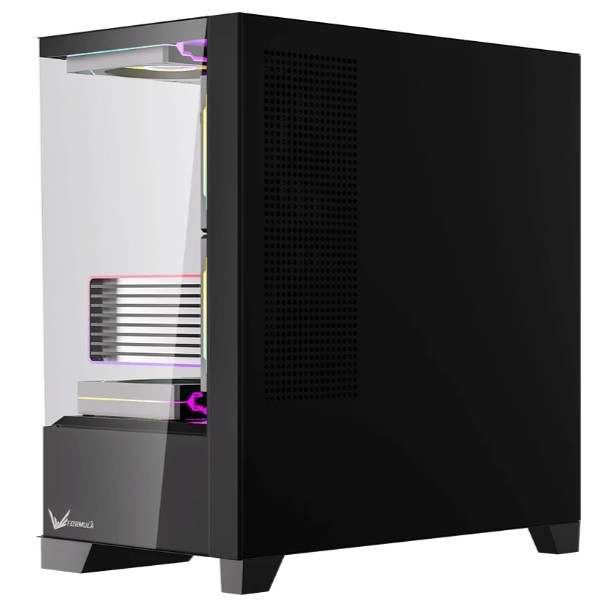 

Корпус mATX FORMULA CRYSTAL Z1M + FR черный, без БП, боковая панель из закалённого стекла, 2*USB 3.0, USB 3.1, CRYSTAL Z1M + FR