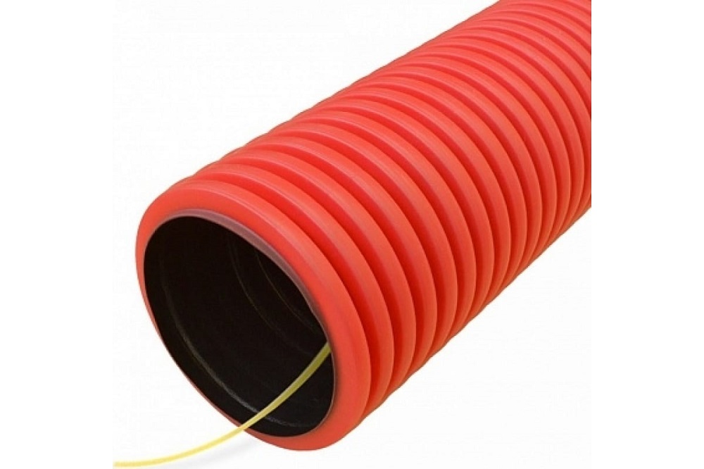 

Труба гофрированная Промрукав PR15.0176 двустенная ПНД гибкая тип 750 (SN24) с/з красная д75 (50м), PR15.0176