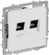 фото Розетка компьютерная  IEK BR-K20-2-K91 в Санкт-Петербургe