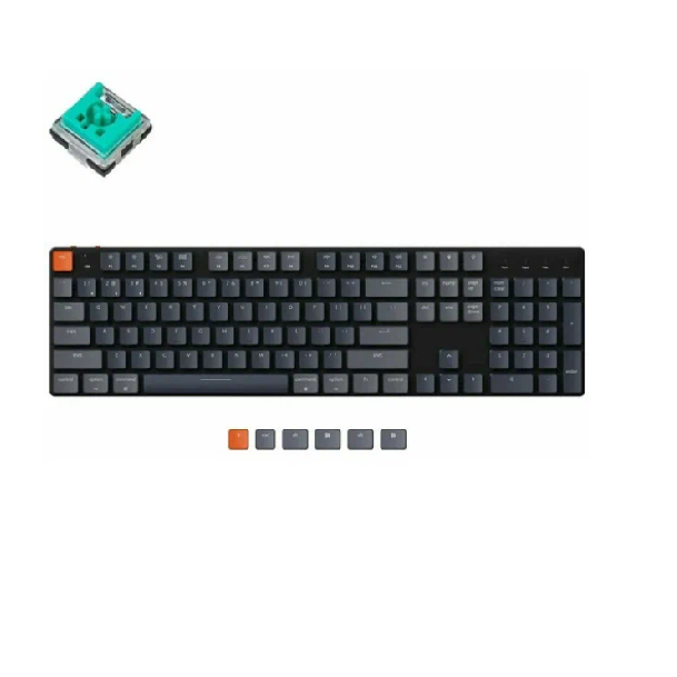 

Клавиатура Wireless Keychron K5SE механическая ультратонкая, Full Size, RGB подсветка, Mint Switch, K5SE
