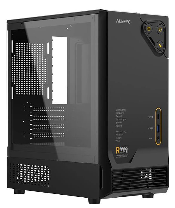

Корпус mATX ALSEYE RAMS 1.0(Black)-Type C AS.07.0259 без БП, USB 3.0, USB Type-C, RAMS 1.0(Black)-Type C