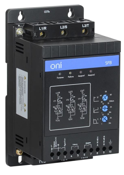 Изображение товара Устройство плавного пуска ONI SFB-33-D11-A-00 3-фазное 1.1 кВт IP20