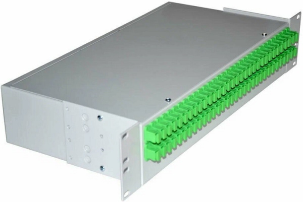 Изображение товара Оптический кросс стоечной Vimcom СКРУ-2U-64SC/А-SM-64AD+64PT/G-SP-GR 64 пигтейлов