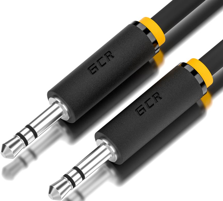 

Кабель аудио Greenconnect GCR-53814 1.5m jack 3,5mm/jack 3,5mm черный, желтая окантовка, ультрагибкий, M/M, Premium, экран, стерео, GCR-53814