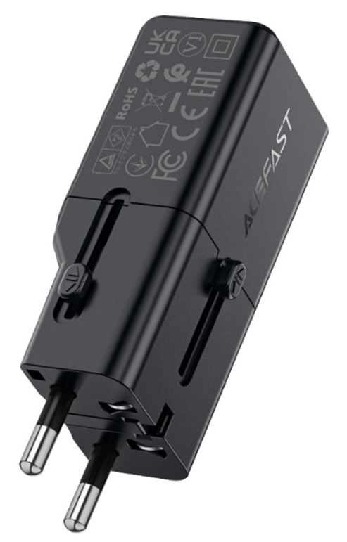 

Зарядное устройство сетевое ACEFAST Z7 мини PD30W GaN с одним USB-С портом Multifunctional Pd30W Gan Mini Charger. Цвет: черный, Z7