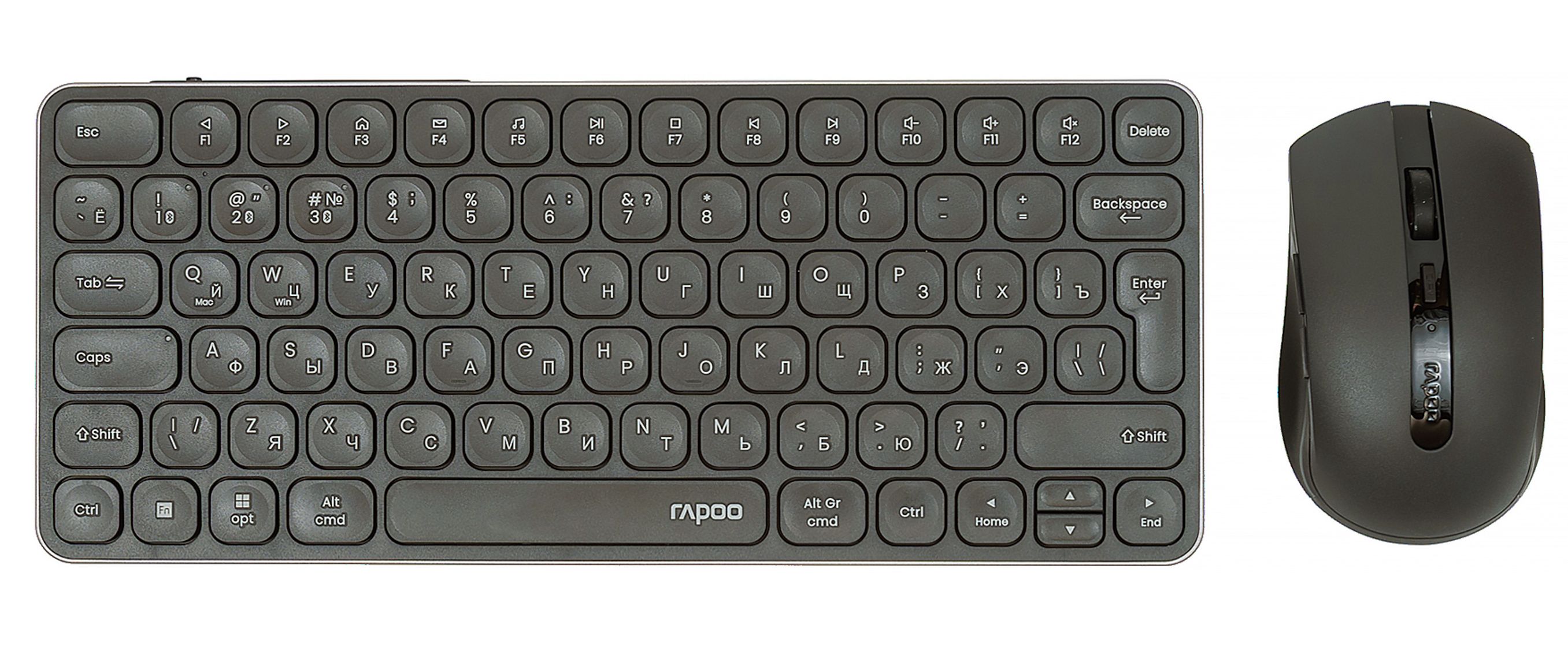 

Клавиатура и мышь Wireless Rapoo 9050S черный, 9050S