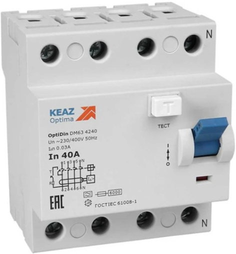 Изображение товара Автоматический выключатель дифференциального тока КЭАЗ 254211