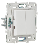 фото Переключатель двухклавишный IEK SK-V23-0-10-K01